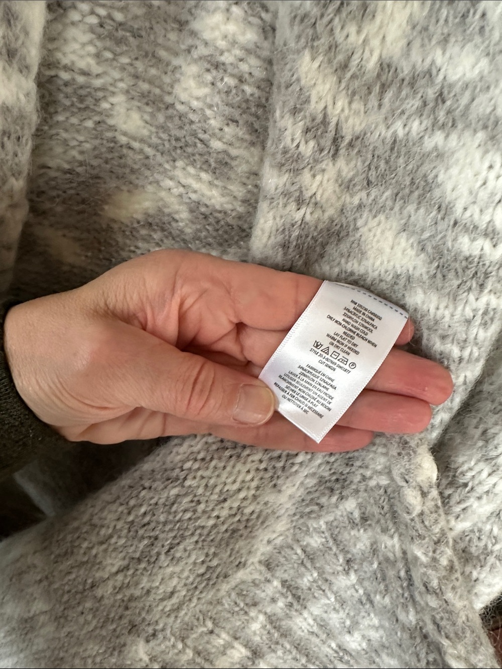 Cozy Open-Front Alpaca blend  Marled Gray Women's Sweater Cardigan Sz XL. - Picture 6 of 8